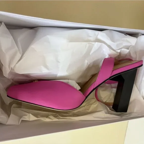 NIB Tiannia Barnes HOPE ANKLE STRAP HIGH HEELS IN PINK